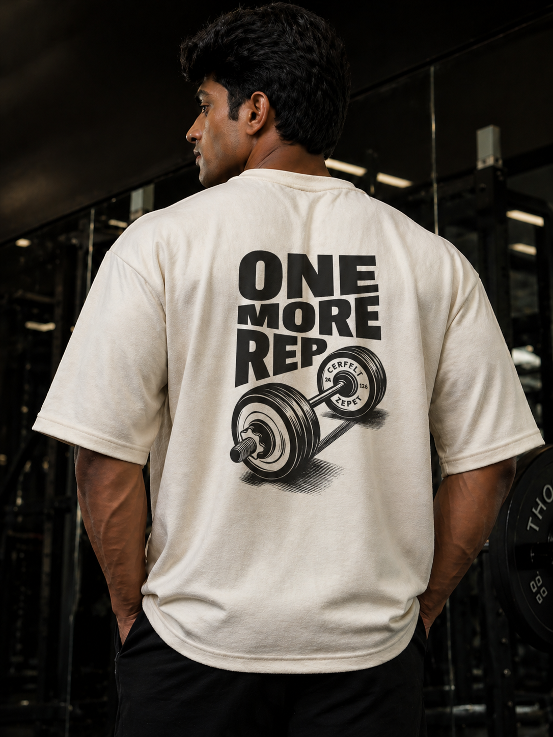 Oversized Gym Statement T-shirt – Customized One More Rep