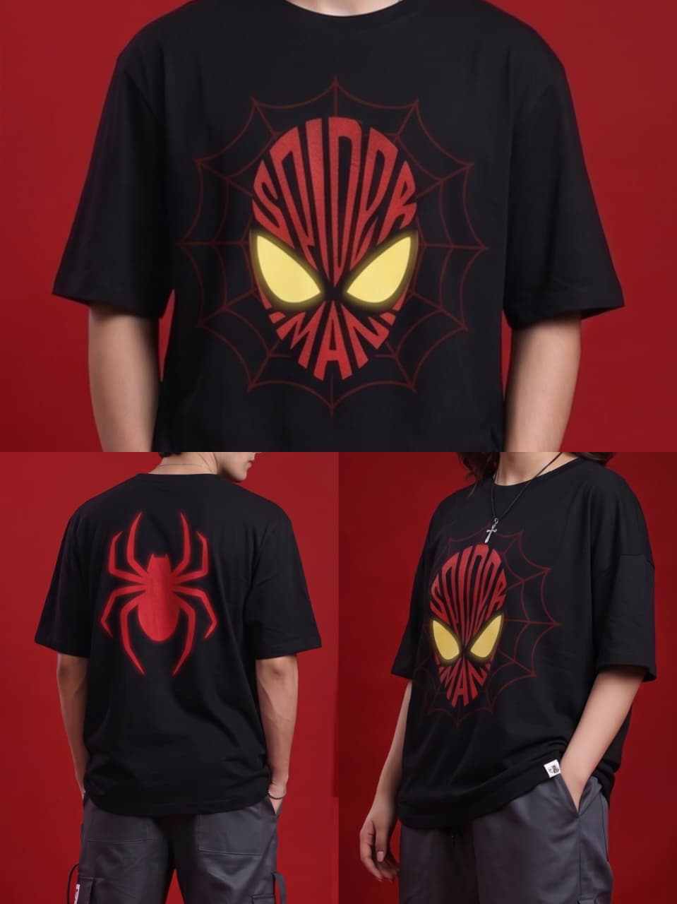 Spider Man Customized Oversized T-shirt