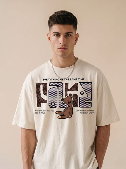 Fake Smile Oversized Customized T-shirt