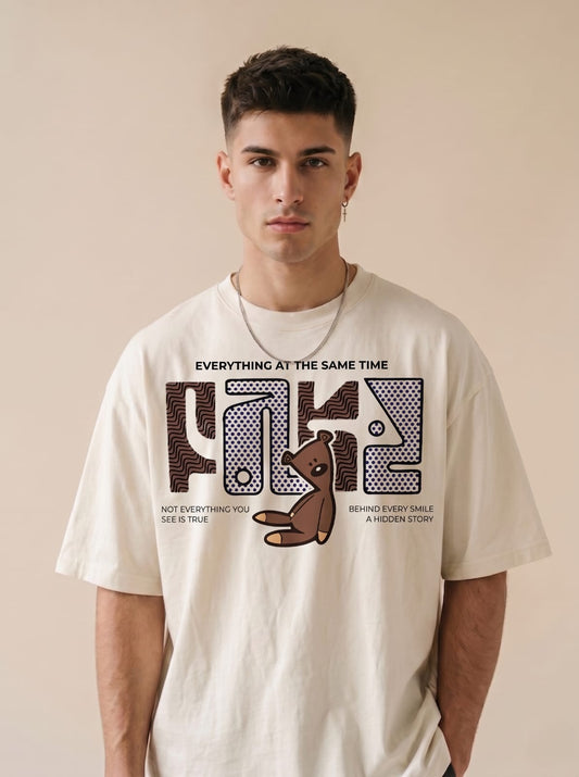 Fake Smile Oversized Customized T-shirt